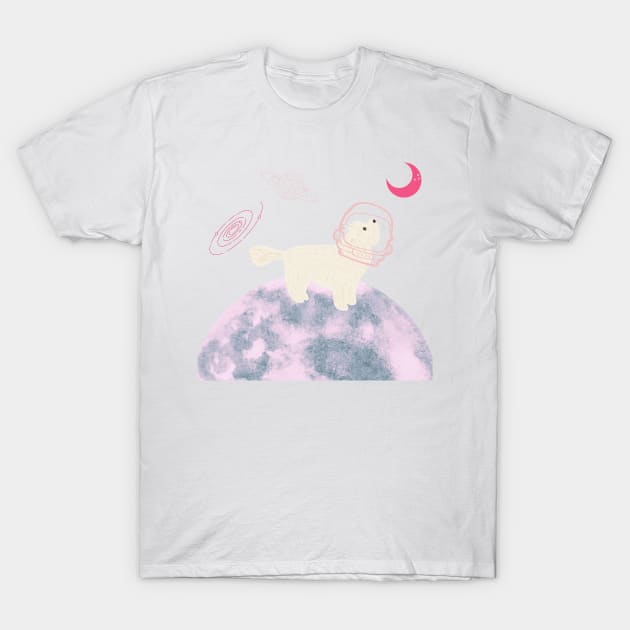 Dog Astronaut T-Shirt by PatternbyNOK